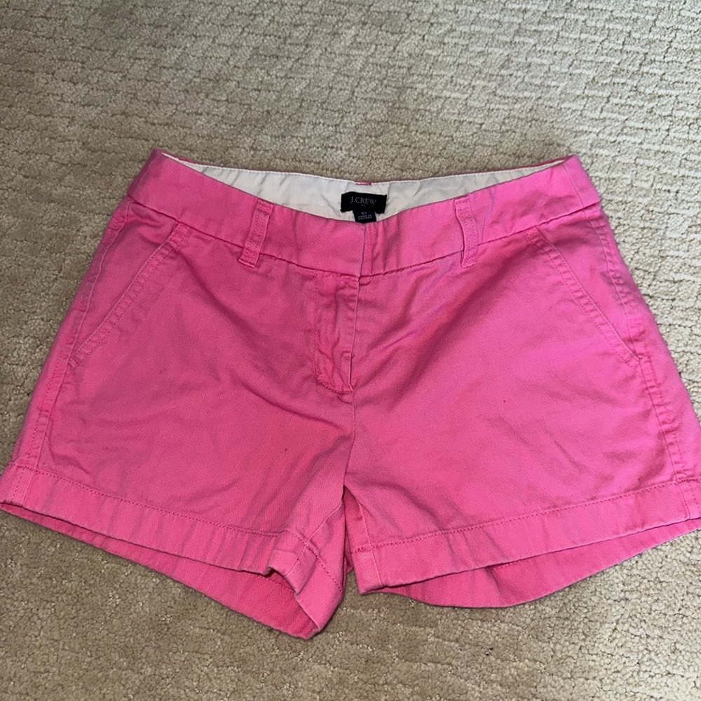 J. Crew Women's Pink Chino Shorts 3" inseam